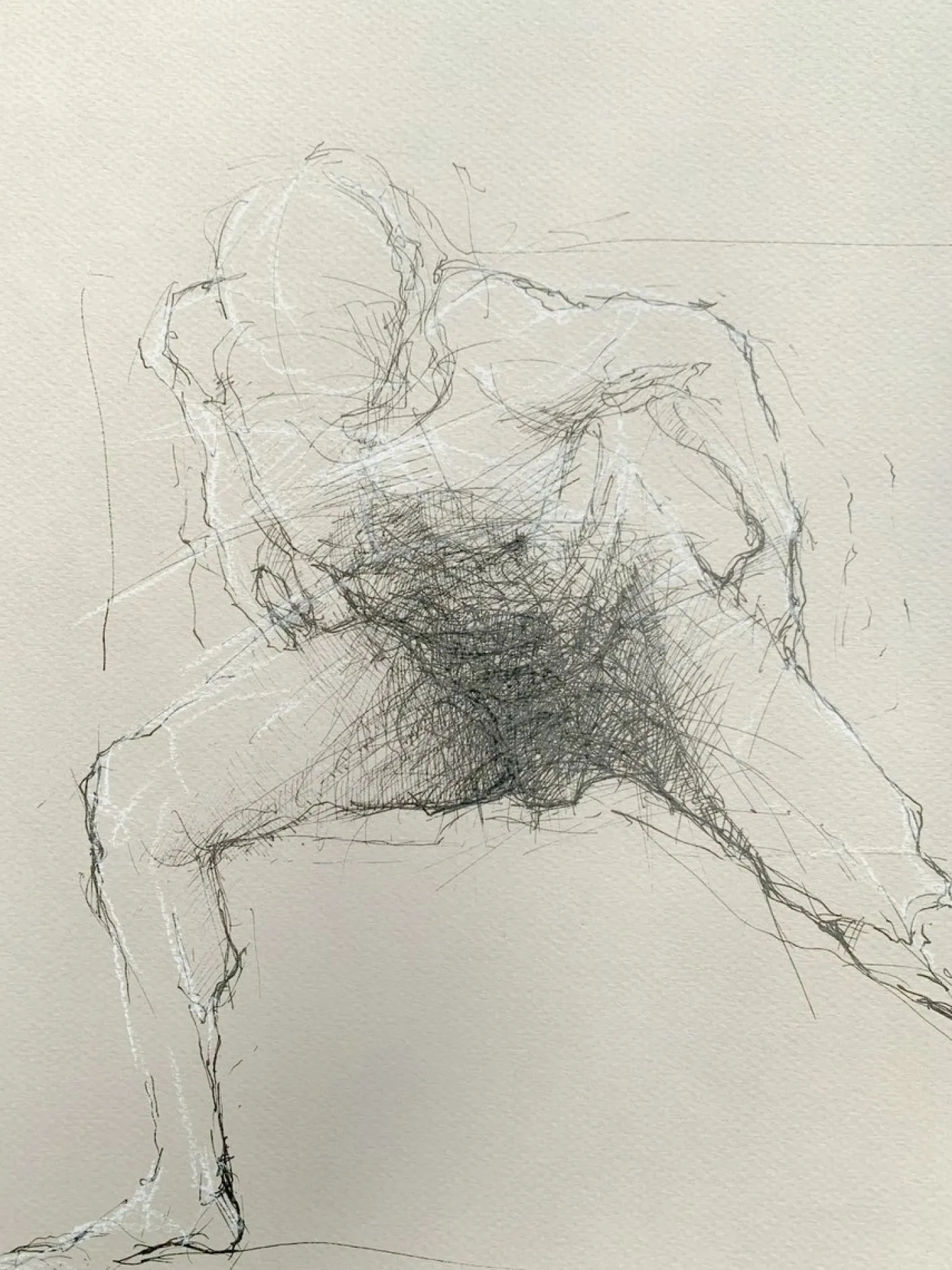 Michal Bajsarowicz, Akt, Zeichnung auf Papier, 21. Jahrhundert