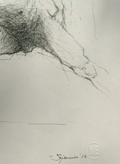 Michal Bajsarowicz, Akt, Zeichnung auf Papier, 21. Jahrhundert