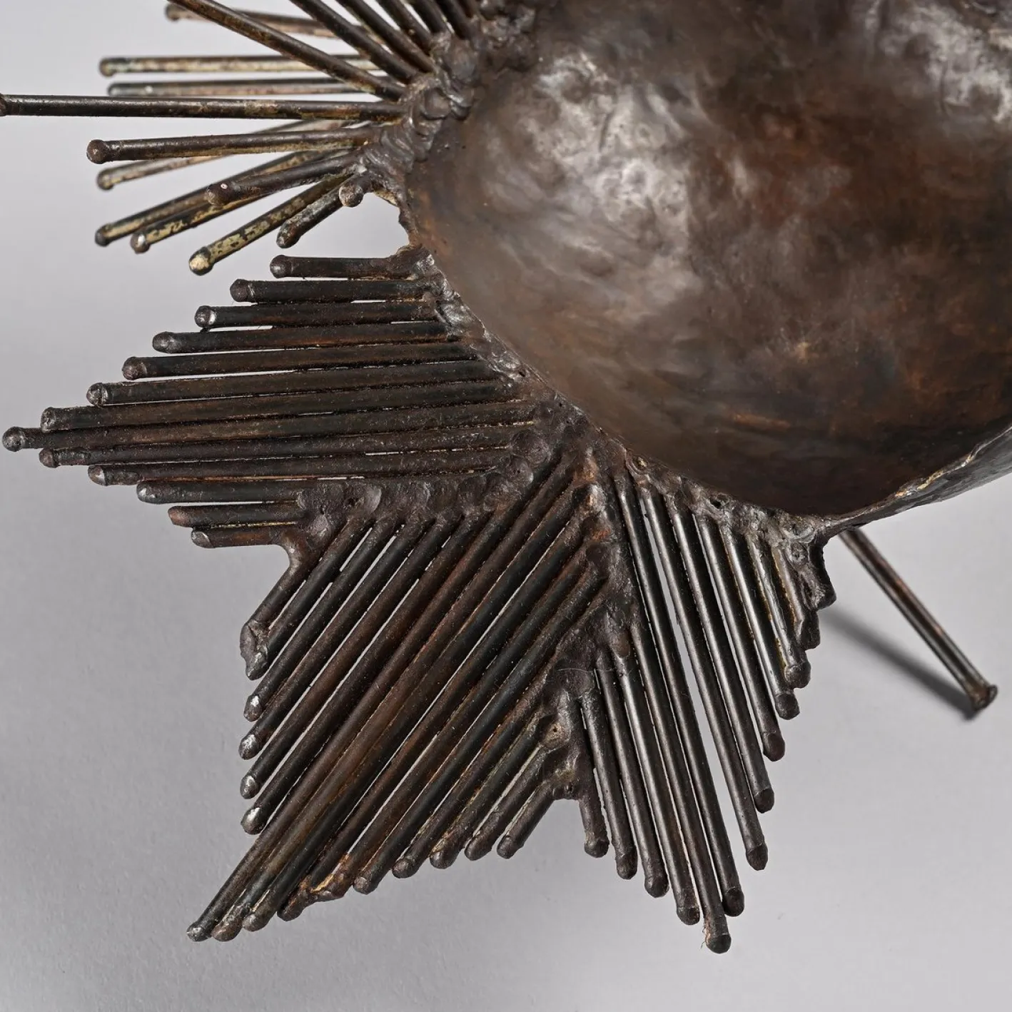Michel Anasse, Skulptur eines Hahns, 1960er, Eisen