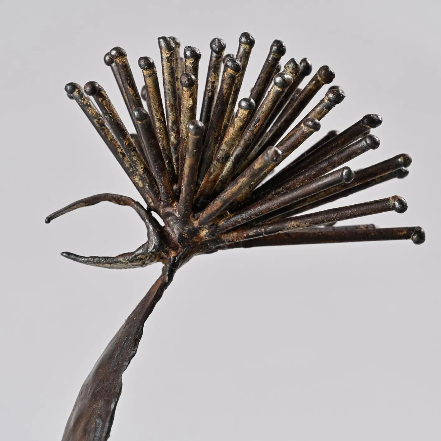 Michel Anasse, Skulptur eines Hahns, 1960er, Eisen