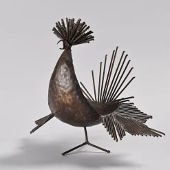 Michel Anasse, Skulptur eines Hahns, 1960er, Eisen