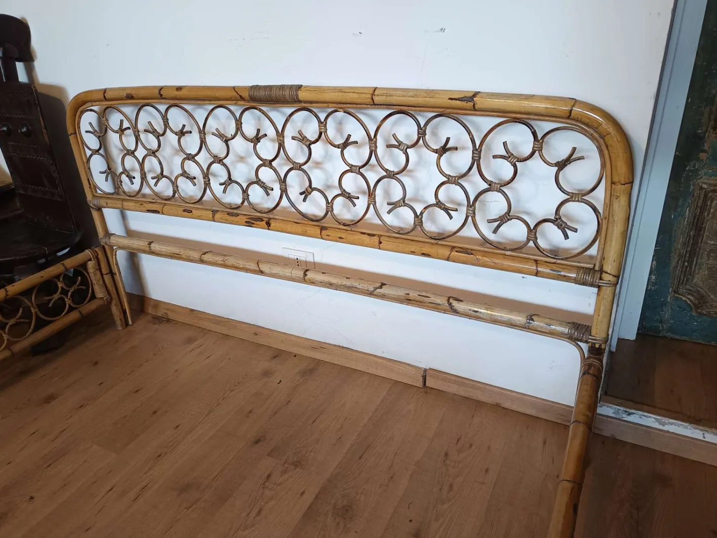 Mid-Century Bambusbett, 1960er