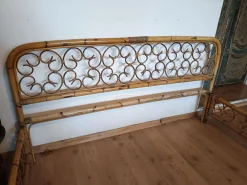 Mid-Century Bambusbett, 1960er