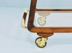 Mid-Century Barwagen aus Nussholz & Messing von Oswald Haerdtl, 1950er