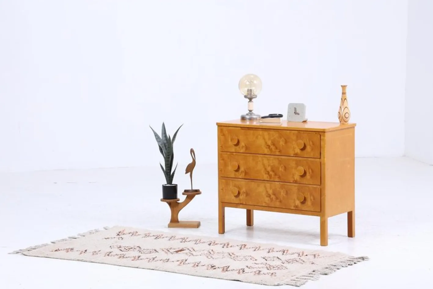 Mid-Century Biedermeier Kommode aus Holz, 1960er