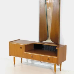 Mid-Century Design Frisiertisch aus Teak mit Beinen, 1960er