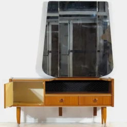 Mid-Century Design Frisiertisch aus Teak mit Beinen, 1960er