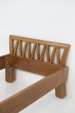 Mid-Century Einzelbett und Stuhl von Ugo Carrà, 1950er, 2er Set
