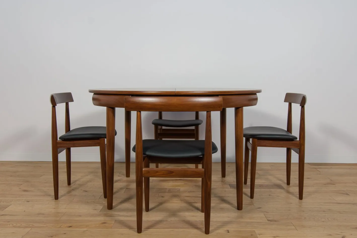Mid-Century Esstisch & Stühle aus Teak von Hans Olsen für Frem Røjle, Dänemark, 1960er, 5er Set