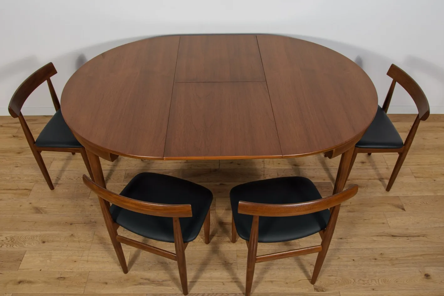 Mid-Century Esstisch & Stühle aus Teak von Hans Olsen für Frem Røjle, Dänemark, 1960er, 5er Set