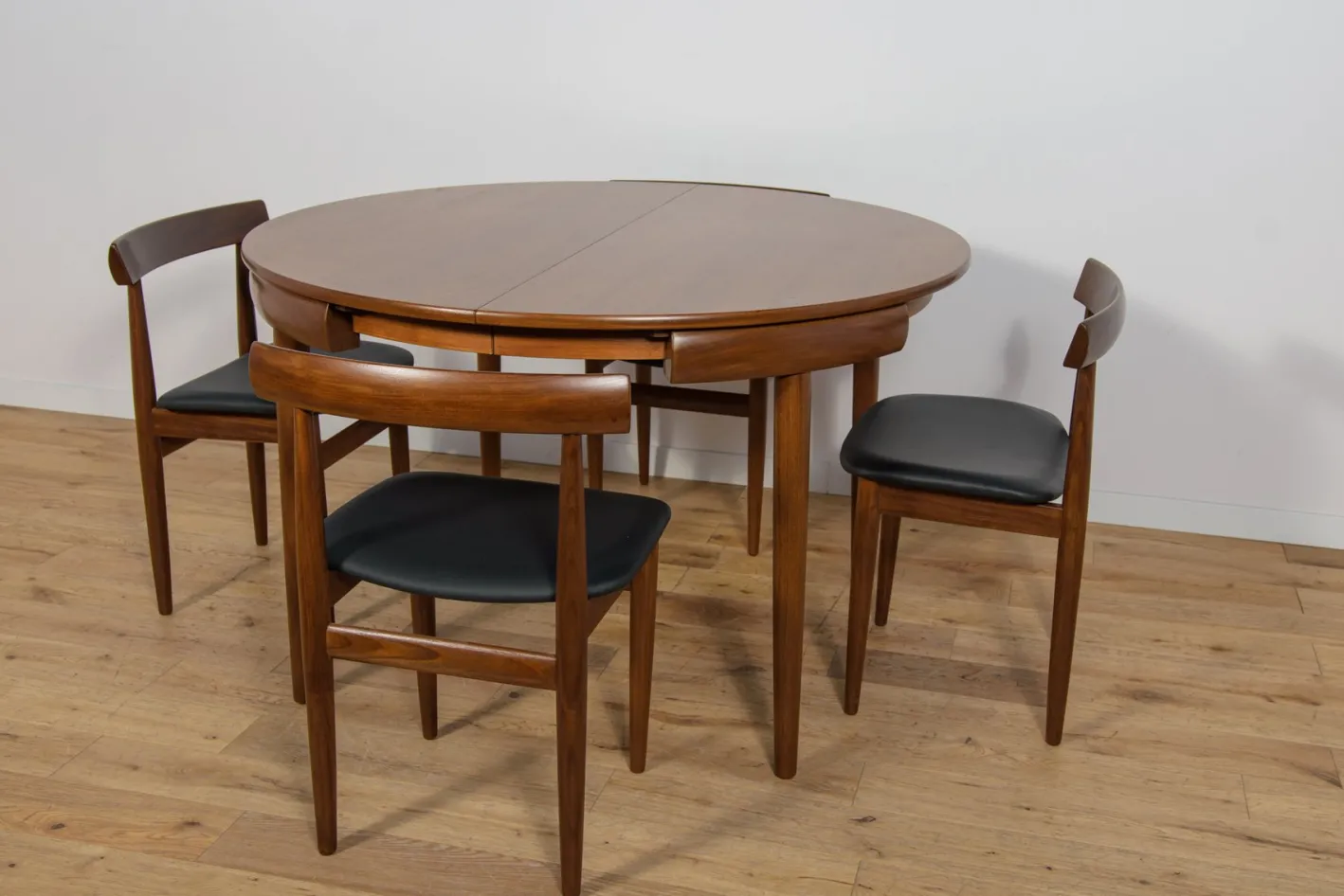 Mid-Century Esstisch & Stühle aus Teak von Hans Olsen für Frem Røjle, Dänemark, 1960er, 5er Set