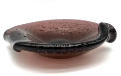 Mid-Century Freeform Amethyst Glasschale von Winslow Anderson für Blenko, USA, 1960er