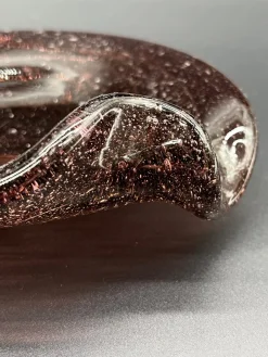 Mid-Century Freeform Amethyst Glasschale von Winslow Anderson für Blenko, USA, 1960er