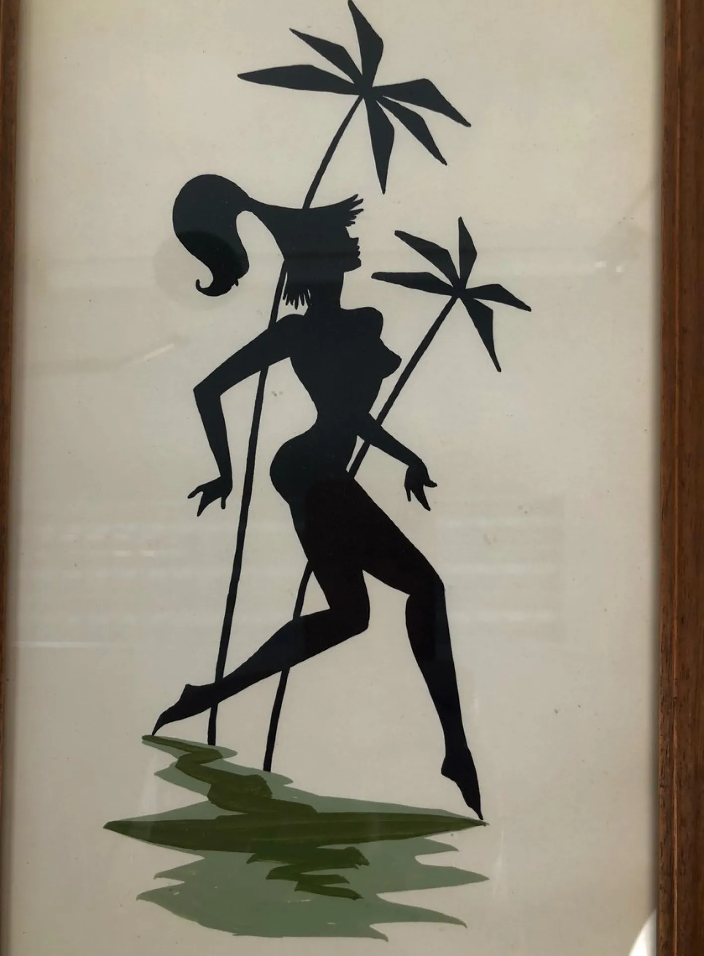 Mid-Century Gemälde auf Papier mit Frauen als Amazonen, Österreich, 1950er, 2er Set