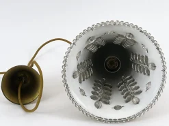 Mid-Century Hängelampe aus Messing & Kristallglas von Oswald Haerdtl für Lobmeyr, Österreich, 1950er