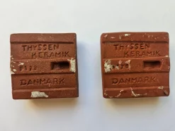 Mid-Century Keramikfliesen mit Wikingermotiven von Thyssen, Dänemark, 1960er, 2er Set