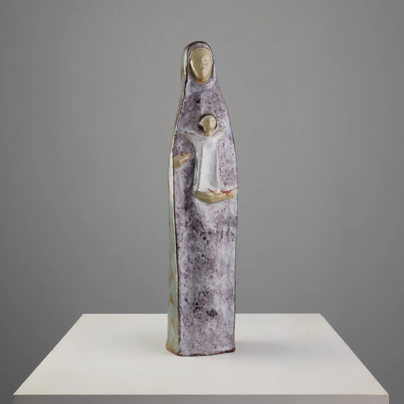 Mid‑Century Keramikskulptur von Perignem, Belgien, 1960er