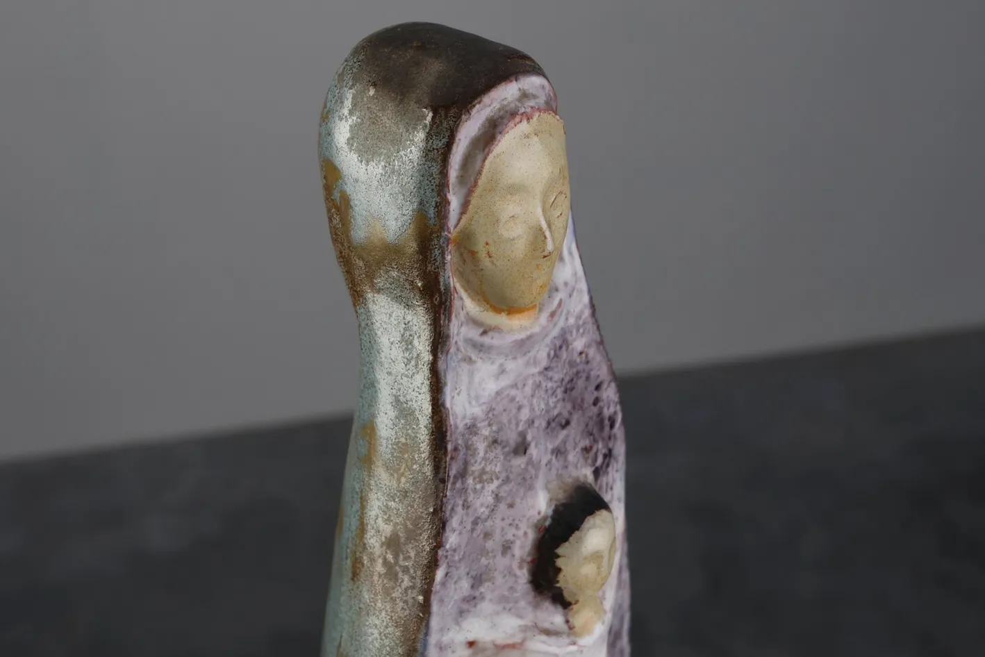 Mid‑Century Keramikskulptur von Perignem, Belgien, 1960er
