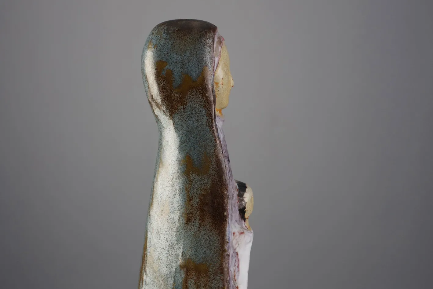 Mid‑Century Keramikskulptur von Perignem, Belgien, 1960er