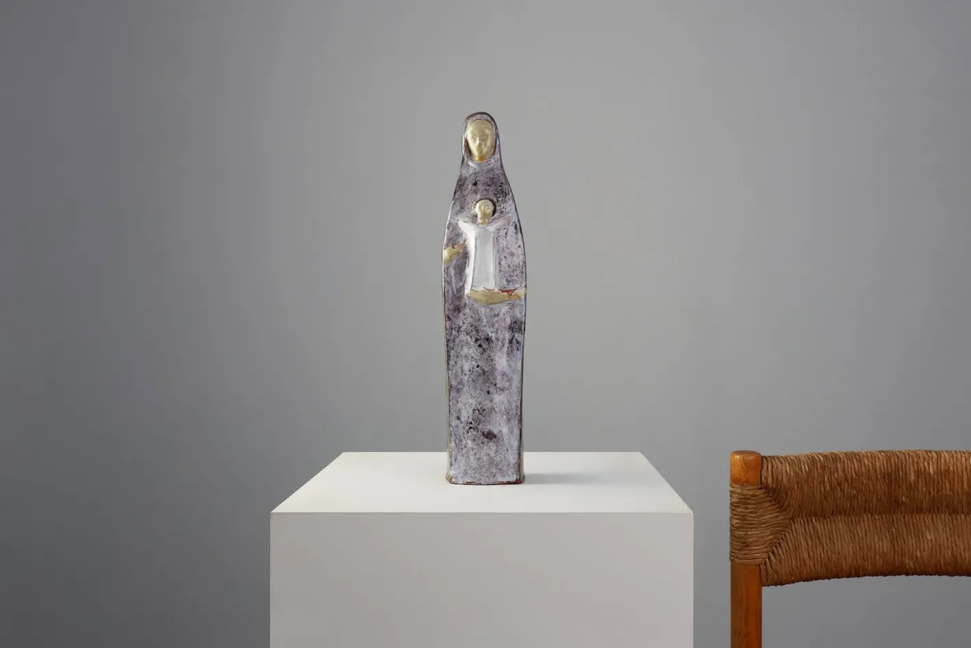 Mid‑Century Keramikskulptur von Perignem, Belgien, 1960er