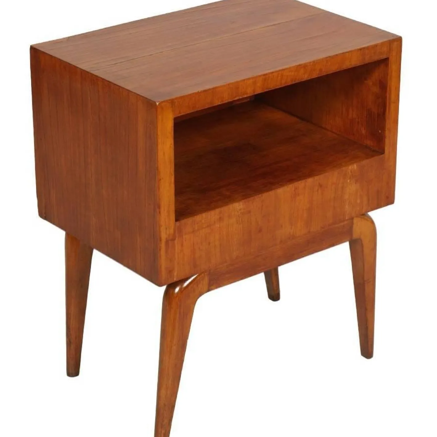 Mid-Century Kirschholz Nachttisch