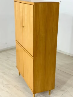 Mid-Century Kleiderschrank aus Kiefernholz, 1960er