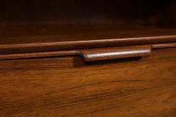 Mid-Century Modell 75 Freistehender Schreibtisch aus Teak von Omann Jun, Dänemark, 1960er