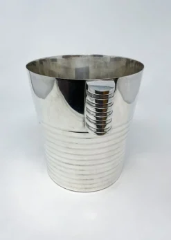 Mid-Century Modern Art Deco Ondulations Eiskübel von Christofle, 1930er, 2er Set