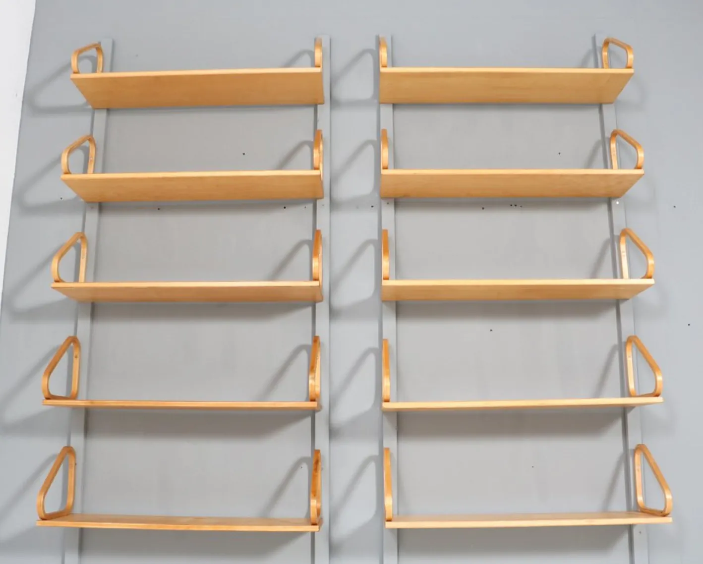 Mid-Century Modern 112b Wandregal aus Birke von Alvar Aalto für Artek, 1950er