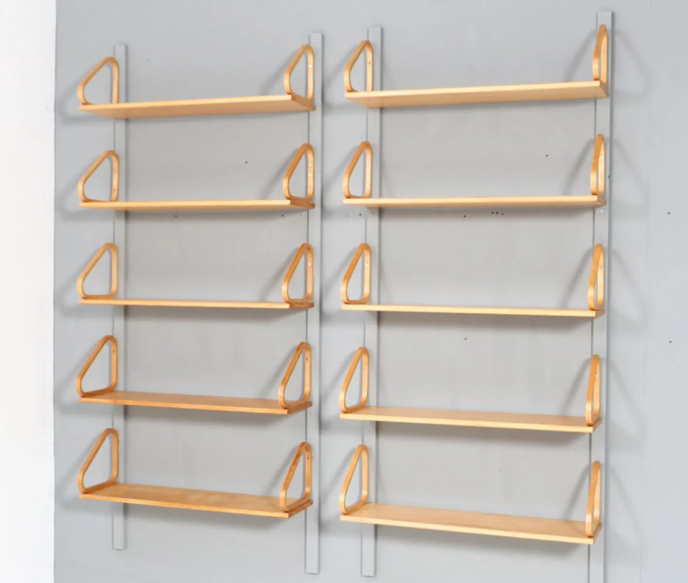 Mid-Century Modern 112b Wandregal aus Birke von Alvar Aalto für Artek, 1950er