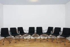 Mid-Century Modern Comet Konferenzstühle von Gunilla Allard für Lammhults, Sweden, 1990er, 8er Set