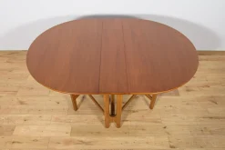 Mid-Century Moderner runder Drop Leaf Esstisch von Jentique, Großbritannien, 1960er