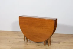 Mid-Century Moderner runder Drop Leaf Esstisch von Jentique, Großbritannien, 1960er