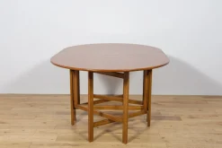 Mid-Century Moderner runder Drop Leaf Esstisch von Jentique, Großbritannien, 1960er