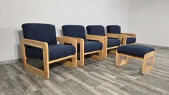 Mid-Century Moderne Wohnzimmergarnitur, 2 . Set