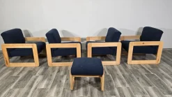 Mid-Century Moderne Wohnzimmergarnitur, 2 . Set