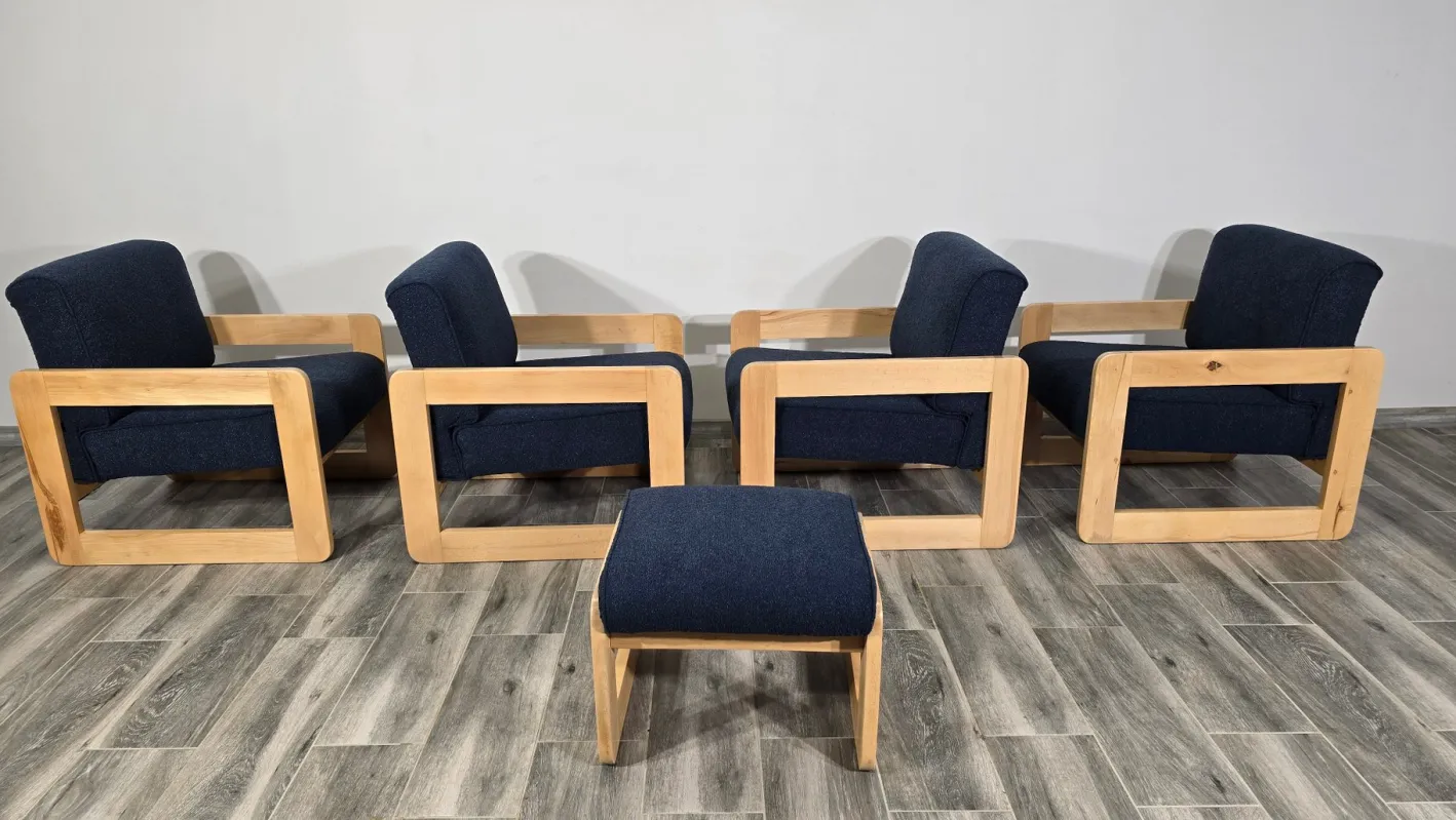 Mid-Century Moderne Wohnzimmergarnitur, 2 . Set