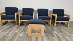 Mid-Century Moderne Wohnzimmergarnitur, 2 . Set