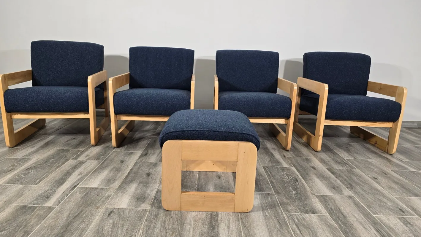 Mid-Century Moderne Wohnzimmergarnitur, 2 . Set