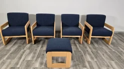 Mid-Century Moderne Wohnzimmergarnitur, 2 . Set