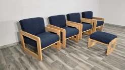 Mid-Century Moderne Wohnzimmergarnitur, 2 . Set