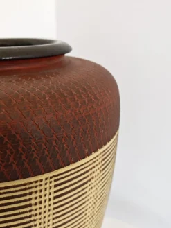 Mid-Century Modern Fat Lava Keramikvase von Alfred Krupp, 1970er