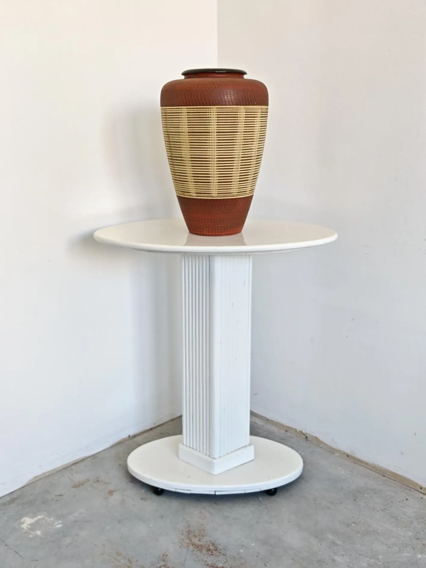 Mid-Century Modern Fat Lava Keramikvase von Alfred Krupp, 1970er