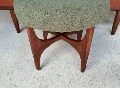 Mid-Century Modern Fresco Frisiertisch & Hocker aus Teak von G-Plan, 2er Set