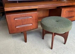Mid-Century Modern Fresco Frisiertisch & Hocker aus Teak von G-Plan, 2er Set