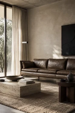 Mid-Century Modern Leder Cromwell Sofa von Arne Norell, 1960er