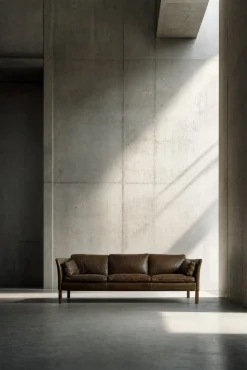 Mid-Century Modern Leder Cromwell Sofa von Arne Norell, 1960er
