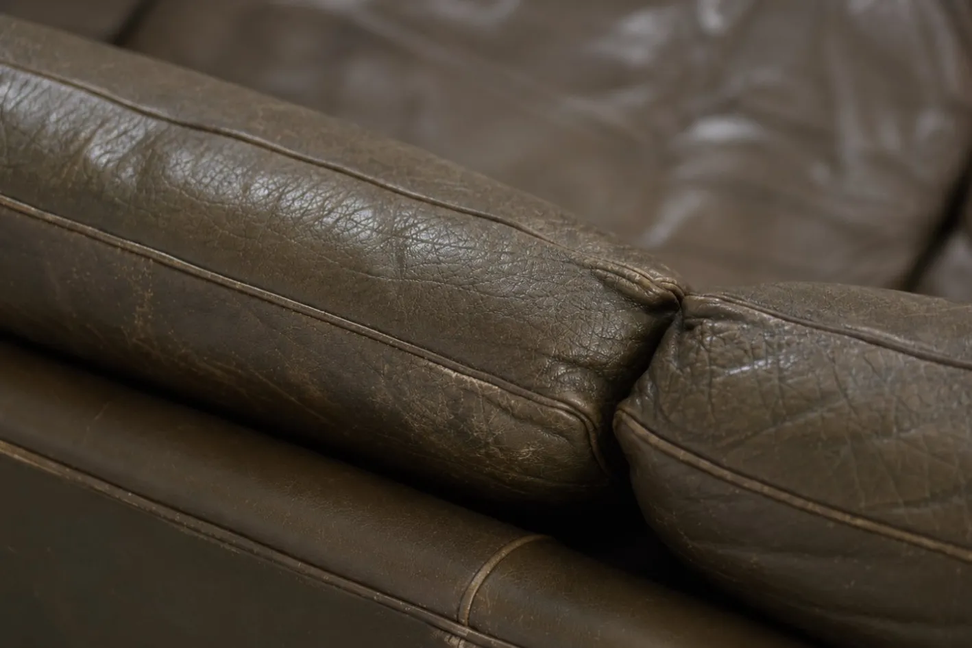Mid-Century Modern Leder Cromwell Sofa von Arne Norell, 1960er