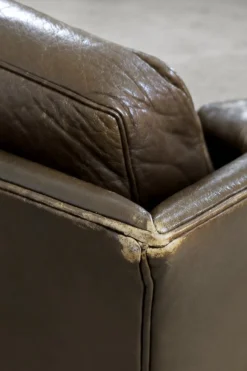 Mid-Century Modern Leder Cromwell Sofa von Arne Norell, 1960er