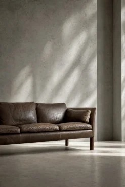 Mid-Century Modern Leder Cromwell Sofa von Arne Norell, 1960er